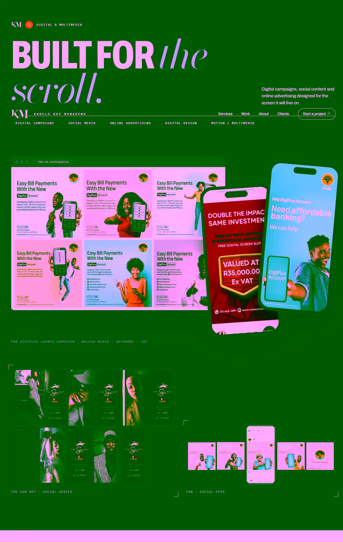 Kay Monareng portfolio, digital section