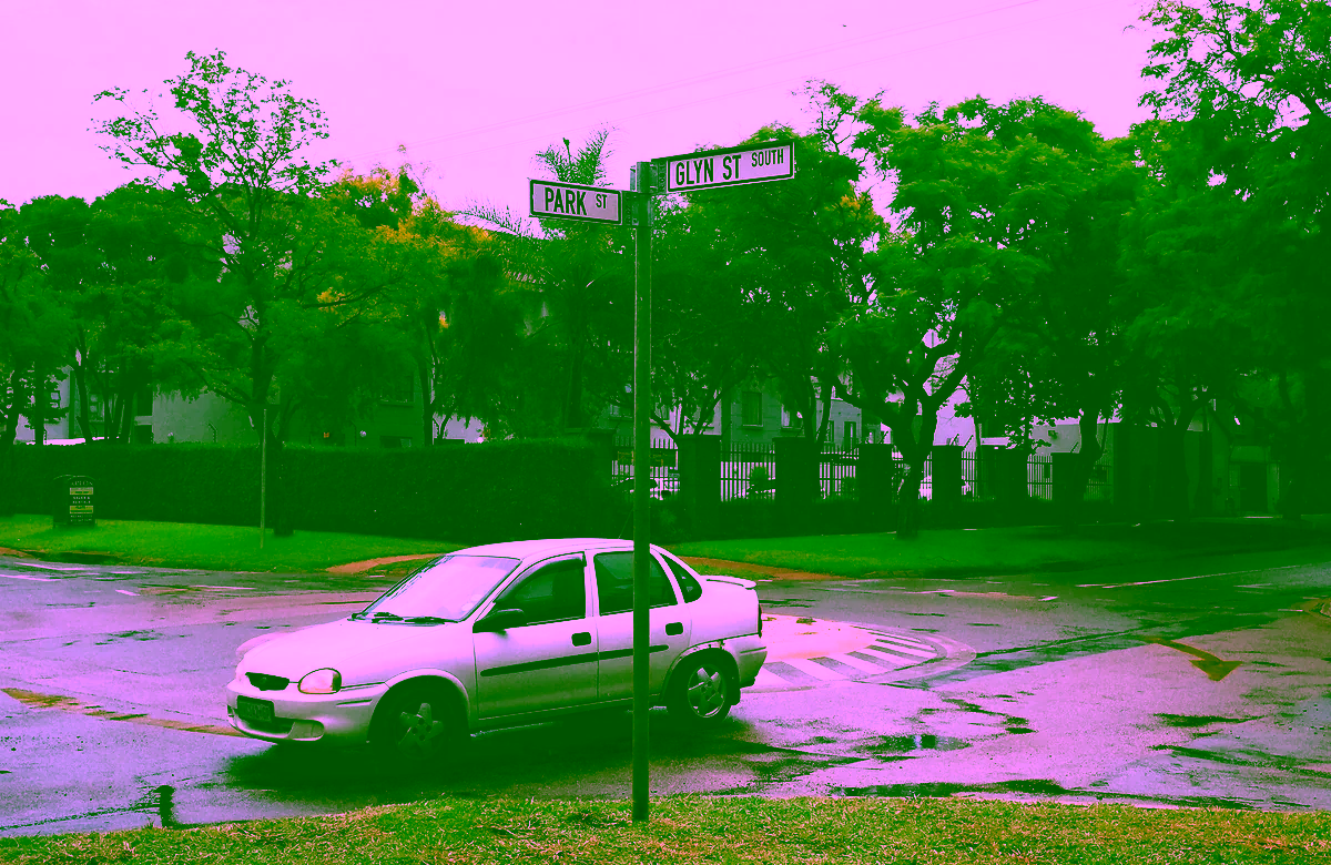 Urban streetscape in the Hatfield area of Pretoria
